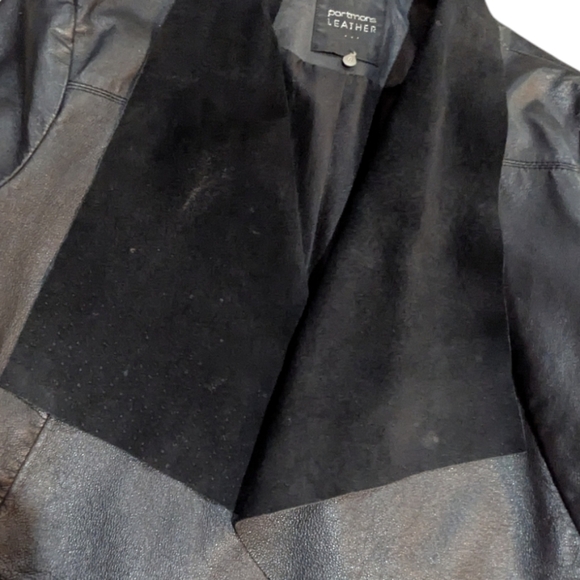Portmans Leather Moto Jacket Small - Picture 5 of 7